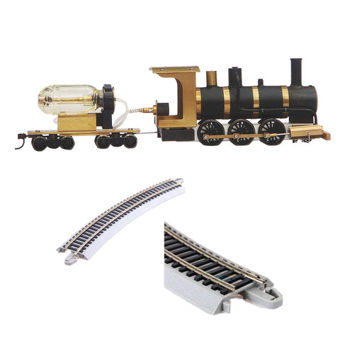 Live Steam steam-driven train model equipped with a double-cylinder single-acting swing steam engine model