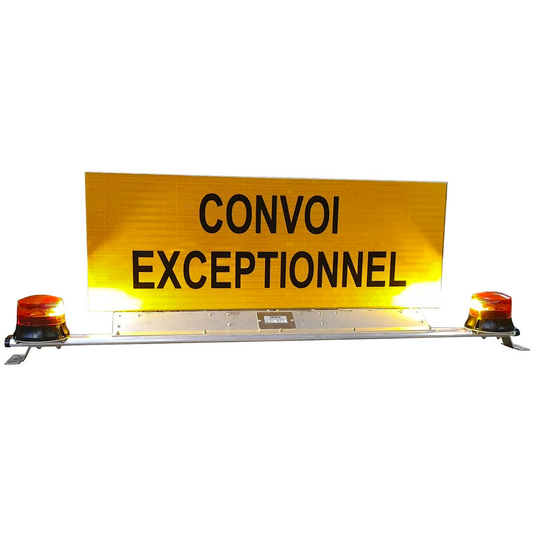 RAMPE DE SIGNALISATION LED CONVOI AGRICOLE/EXCEPTIONNEL MAGNETIQUE 12/24v