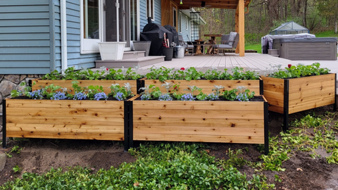 Cedar Planters Raised Garden Beds and Planter Boxes