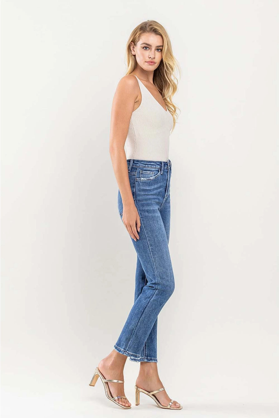 Alison Mid-Rise Mini Flare Jeans — Emilia Gray
