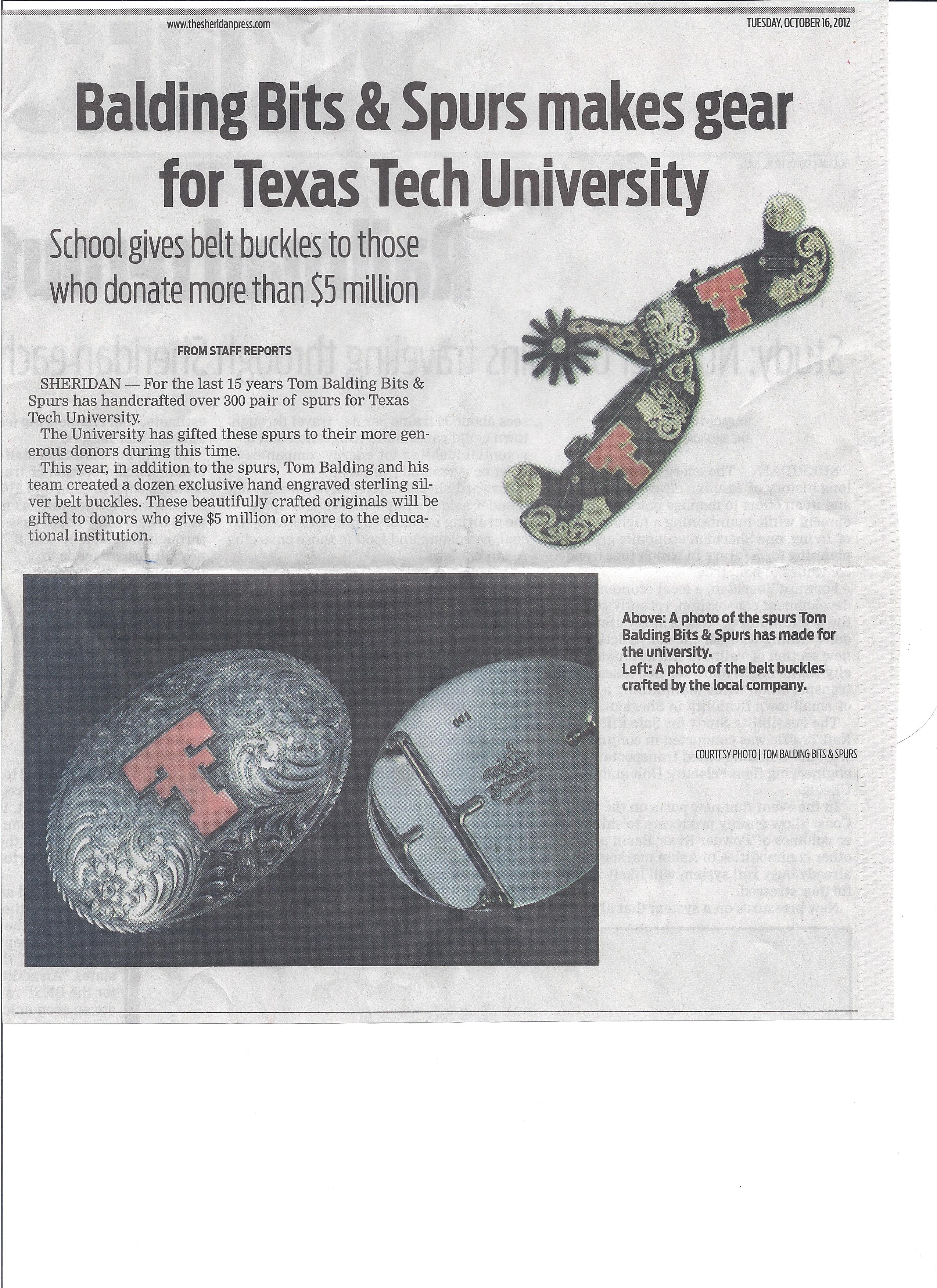 Texas Tech Article