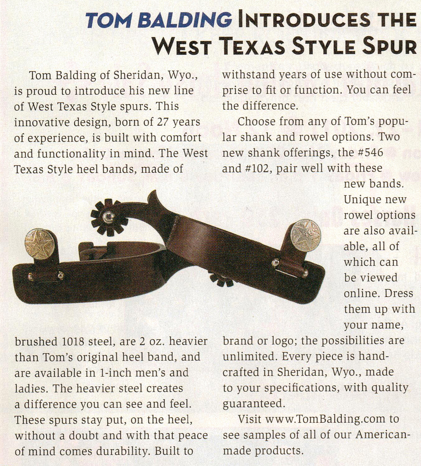 West Texas Style Spur