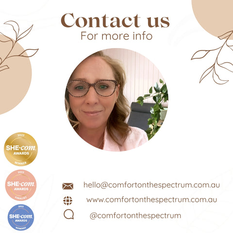 contact details comfort on the spectrum sensory clothes