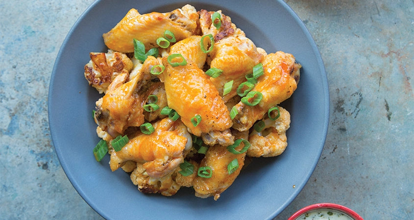 Buffalo Cauliflower & Chicken Wings Recipe | Balanced Bites