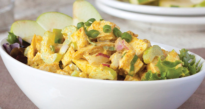 Curried Chicken Salad with Apples Recipe | Balanced Bites