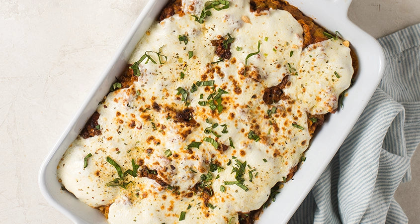 Spaghetti Squash Bolognese Bake Recipe | Balanced Bites