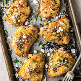 Feta-Brined Chicken Thighs Recipe | Balanced Bites Wholesome Foods