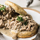 Gluten-Free Sausage Gravy & Biscuits Recipe | Balanced Bites Wholesome Foods