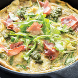 Pesto Pancetta Frittata Recipe | Balanced Bites Wholesome Foods