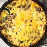 Sausage, Zucchini, & Cheddar Cheese Frittata Recipe | Balanced Bites Wholesome Foods