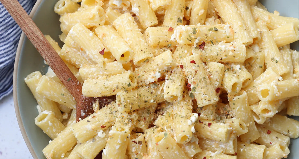 Creamy Garlic & Feta Pasta Recipe | Balanced Bites