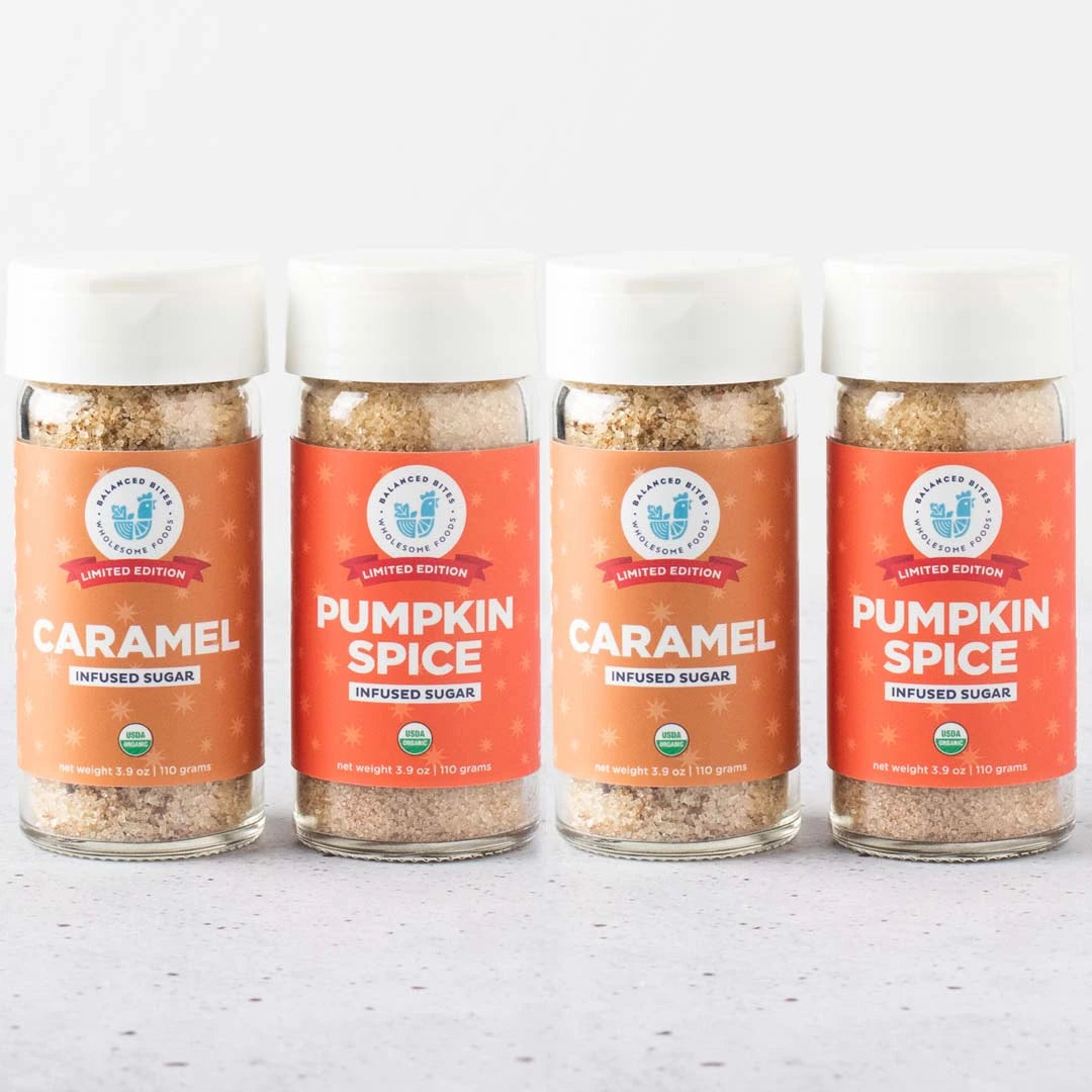 Organic Limited Edition Infused Sugars & Navy YETI Tumbler  Balanced Bites  Organic Spice Blends – Balanced Bites Wholesome Foods