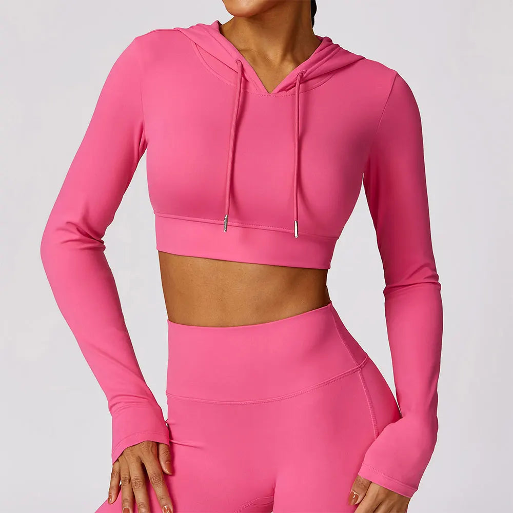 Sculpt Cropped  Hoodie