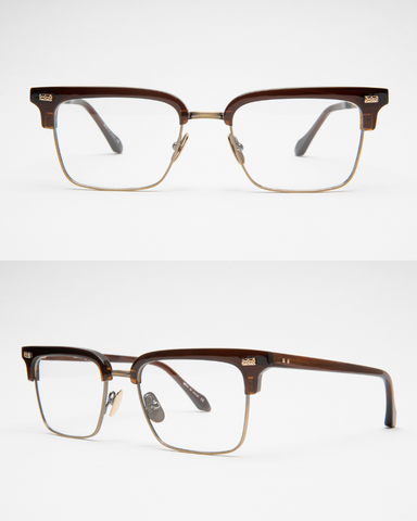 Close-up of Dutil Eyewear Trouble AG14 frames