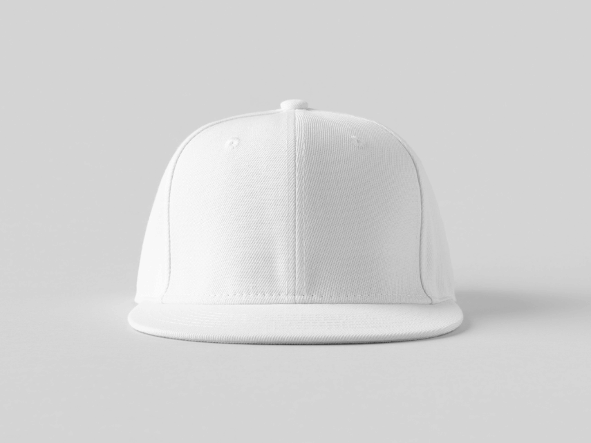 white clean baseball cap
