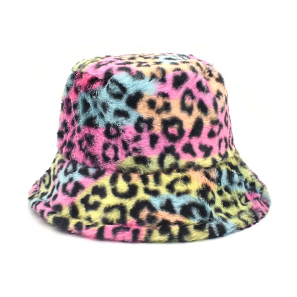 leopard print bucket hat