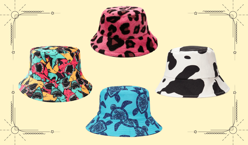 trending animal bucket hats