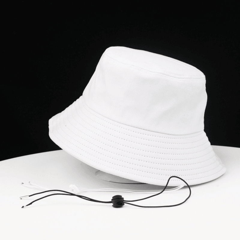 Plain bucket hot sale hats with string