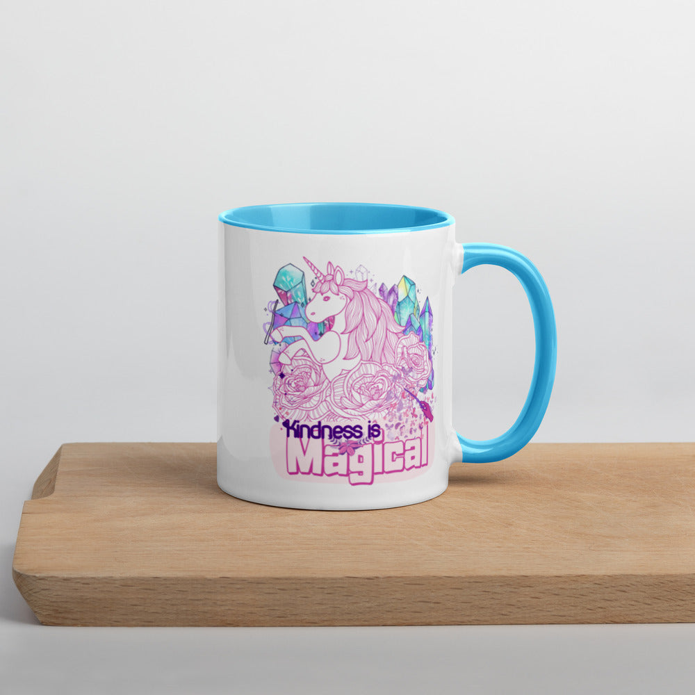 Kindness is magical - Unicorn Mug with Color Inside