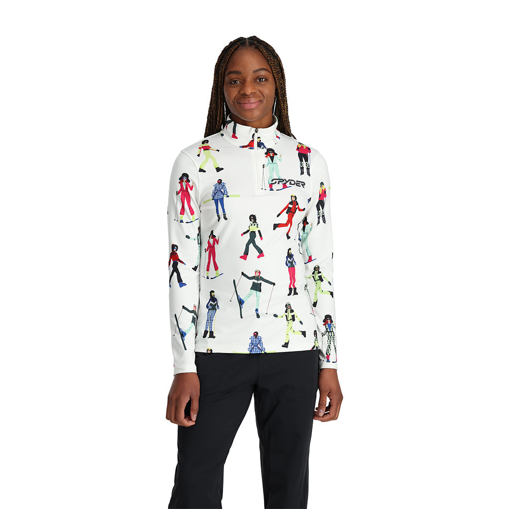 Image of Womens March Half Zip - White