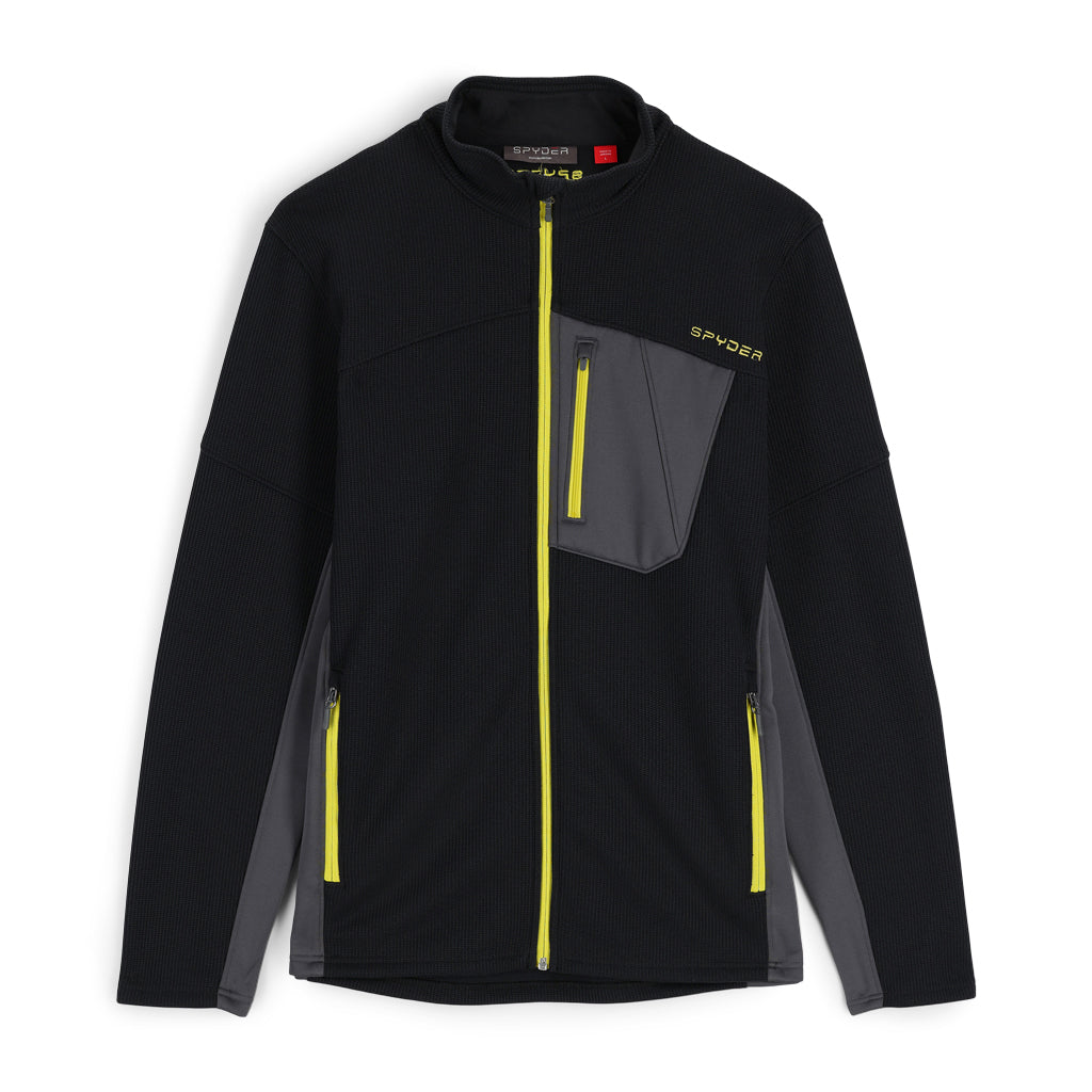 Mens Bandit Full Zip - Black Alloy (2022) – Spyder Europe