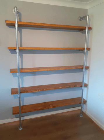 shelf with key clamp