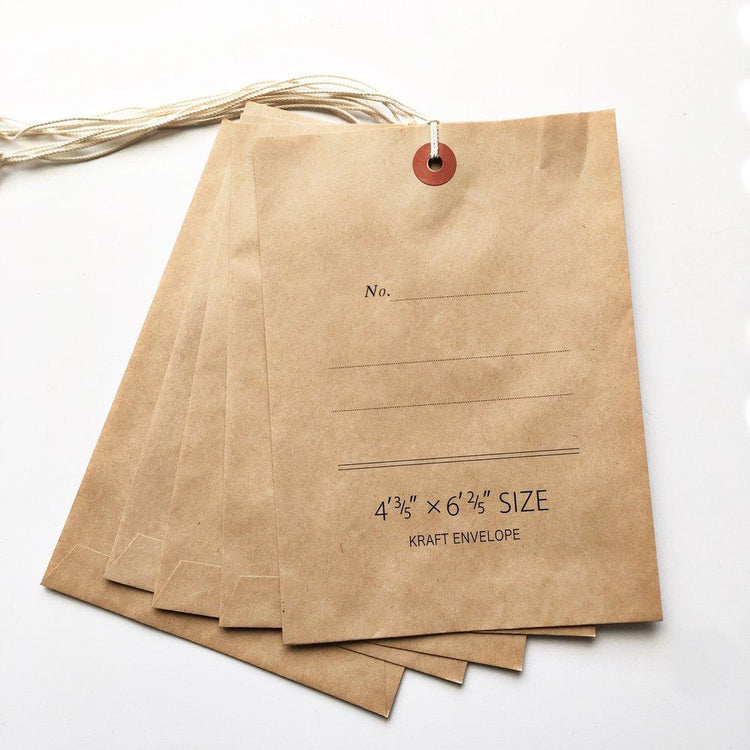 Classiky 倉敷意匠 - Kraft Envelope with String - Happiness Idea