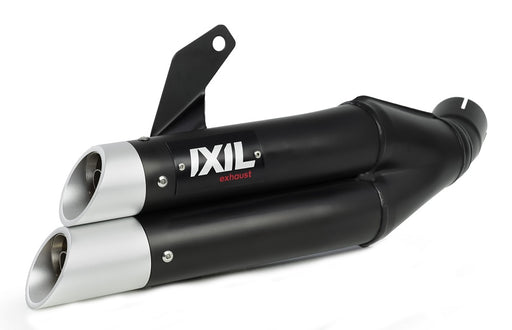 IXIL Hyperlow XL Black Dual Exit Silencer Kawasaki Z 750 R 2007-12 —  Motorcycle Performance Store