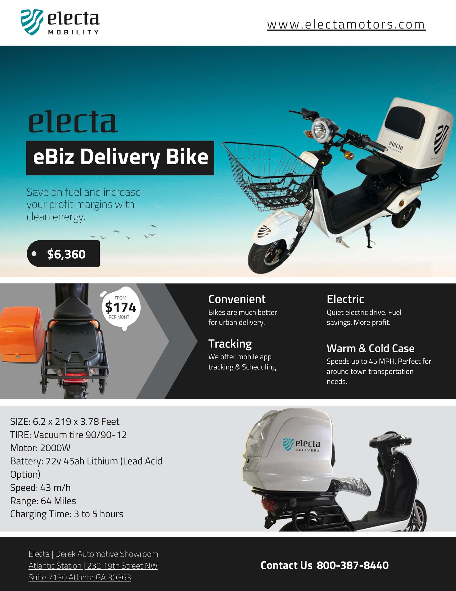 Electa eBiz Delivery Scooter