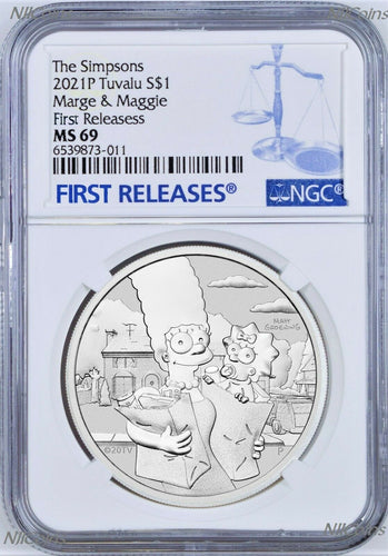 2022 HIGH RELIEF Simpsons Bart Simpson Proof $2 2oz Silver COIN