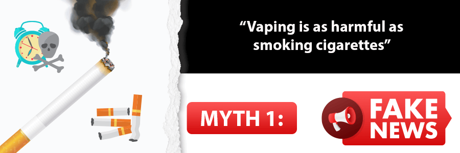 “Vaping is as harmful as smoking cigarettes”