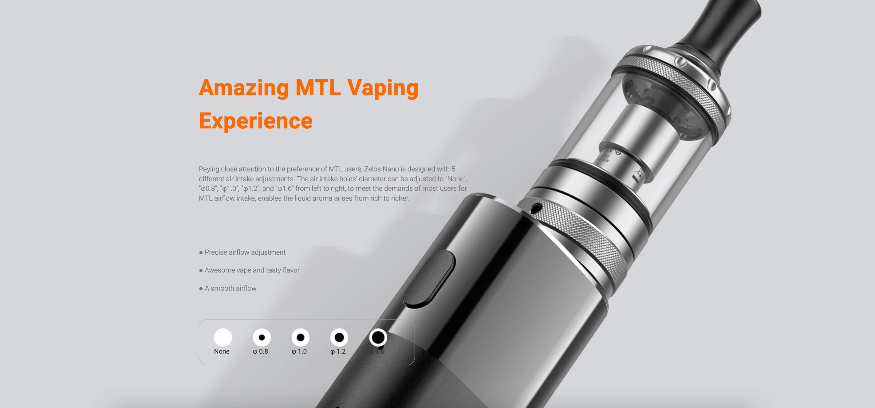 Zelos Nano Kit by Aspire | Amazing MTL Vaping Experience