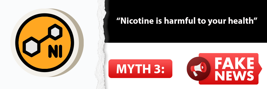 “Nicotine is harmful to your health”