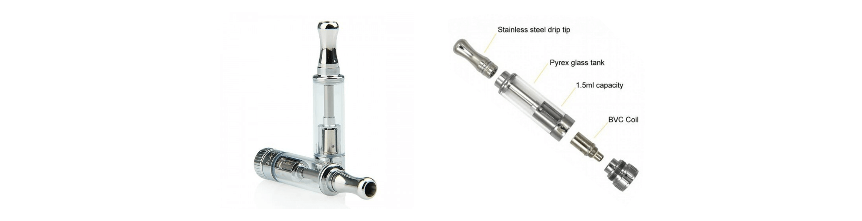 Aspire K1 Tank | Exploded image showing components