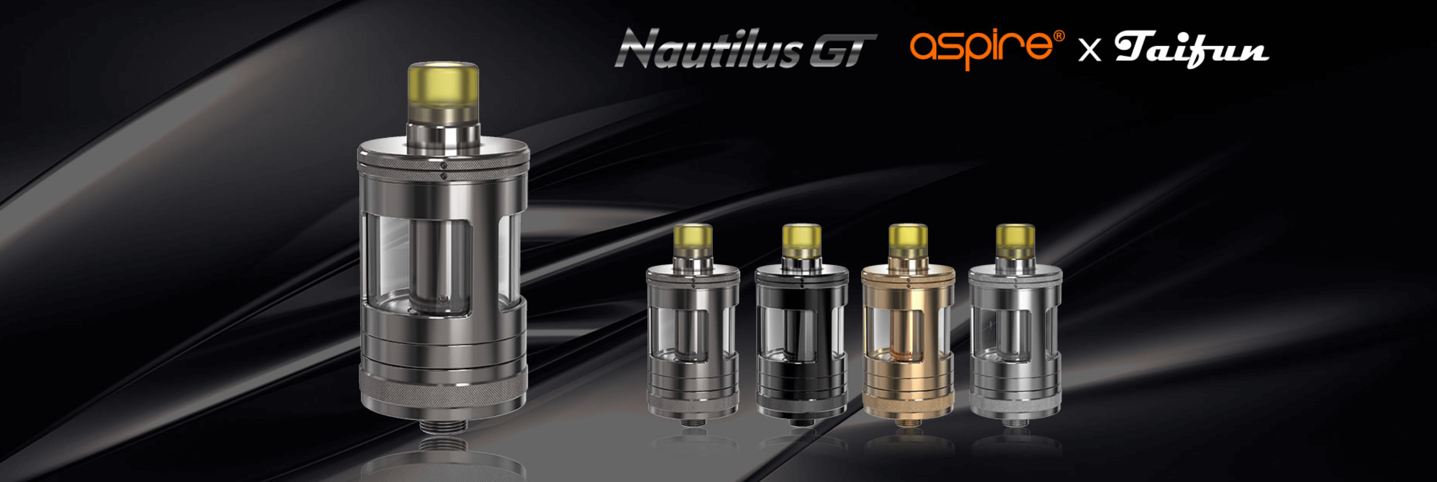 Nautilus GT Tank by Aspire | Aspire x Taifun | Images shows all colour options