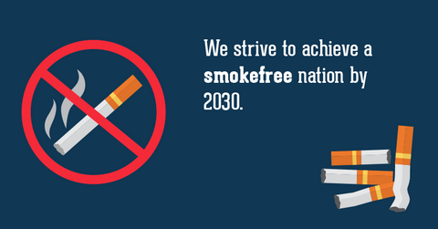 We strive to achieve a smokefree nation by 2030.