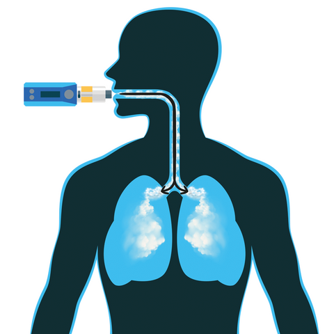 Direct to Lung (DTL) Vaping Diagram