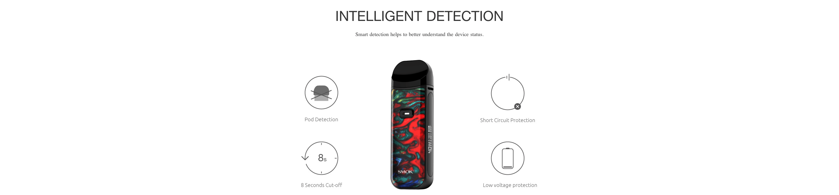 Smok Nord 2 intelligent detection