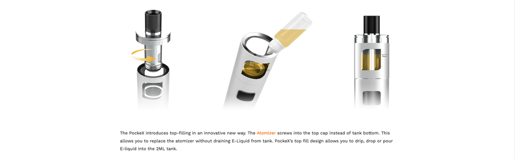 How to fill the Aspire Pockex