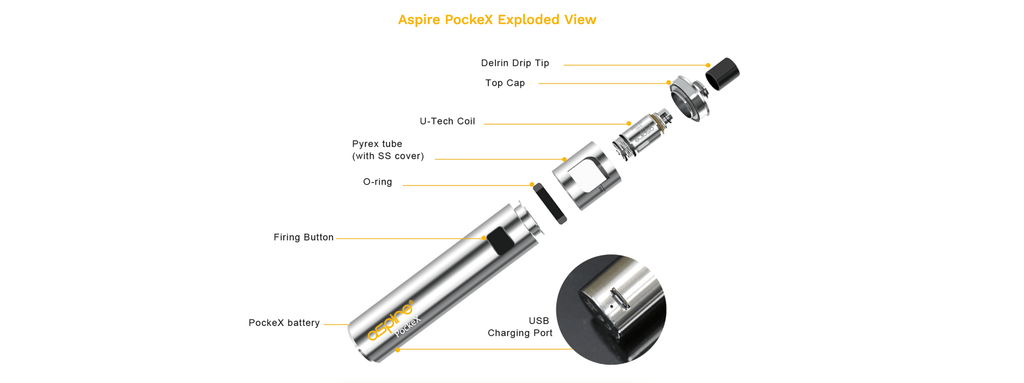 Aspire Pockex Exploded View