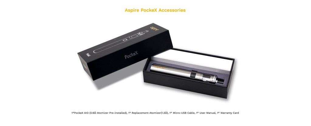 Aspire Pockex - what's included in the box?