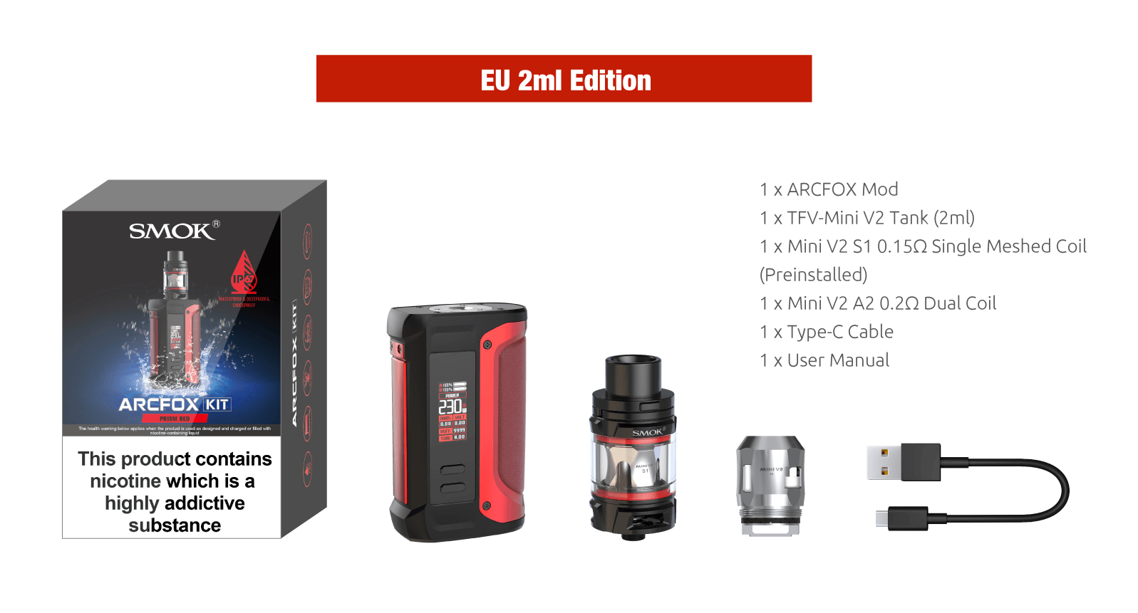 Smok Arcfox - what's in the box?