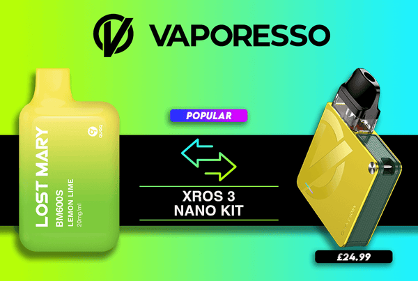 What are the Best Vape Kits that Resemble Lost Mary Disposables? Vaporesso Xros 3 Nano