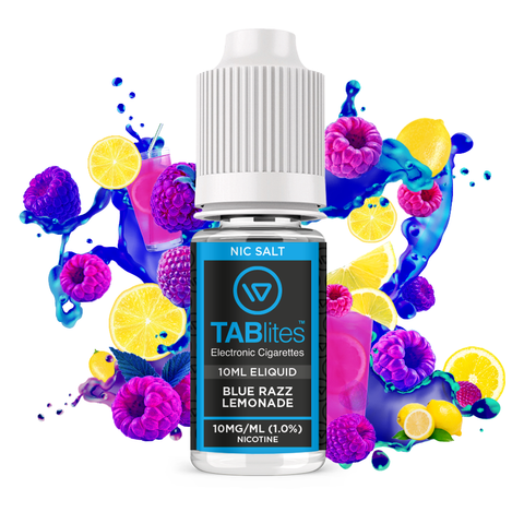 TABlites Nicotine Salts E-Liquid Range Blue Razz Lemonade 10ml Bottle Image