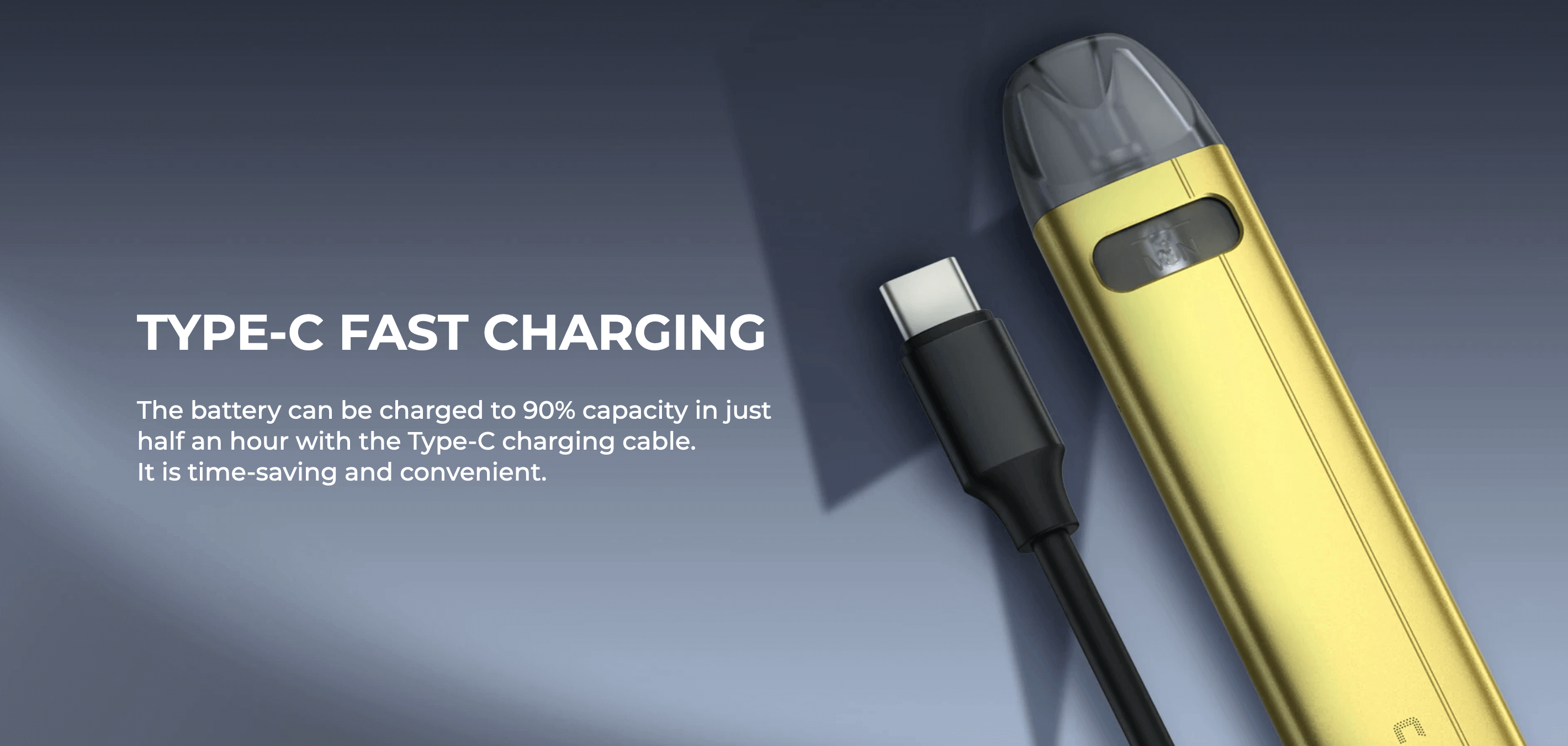 Uwell Caliburn A2S | Type-C USB fast charging