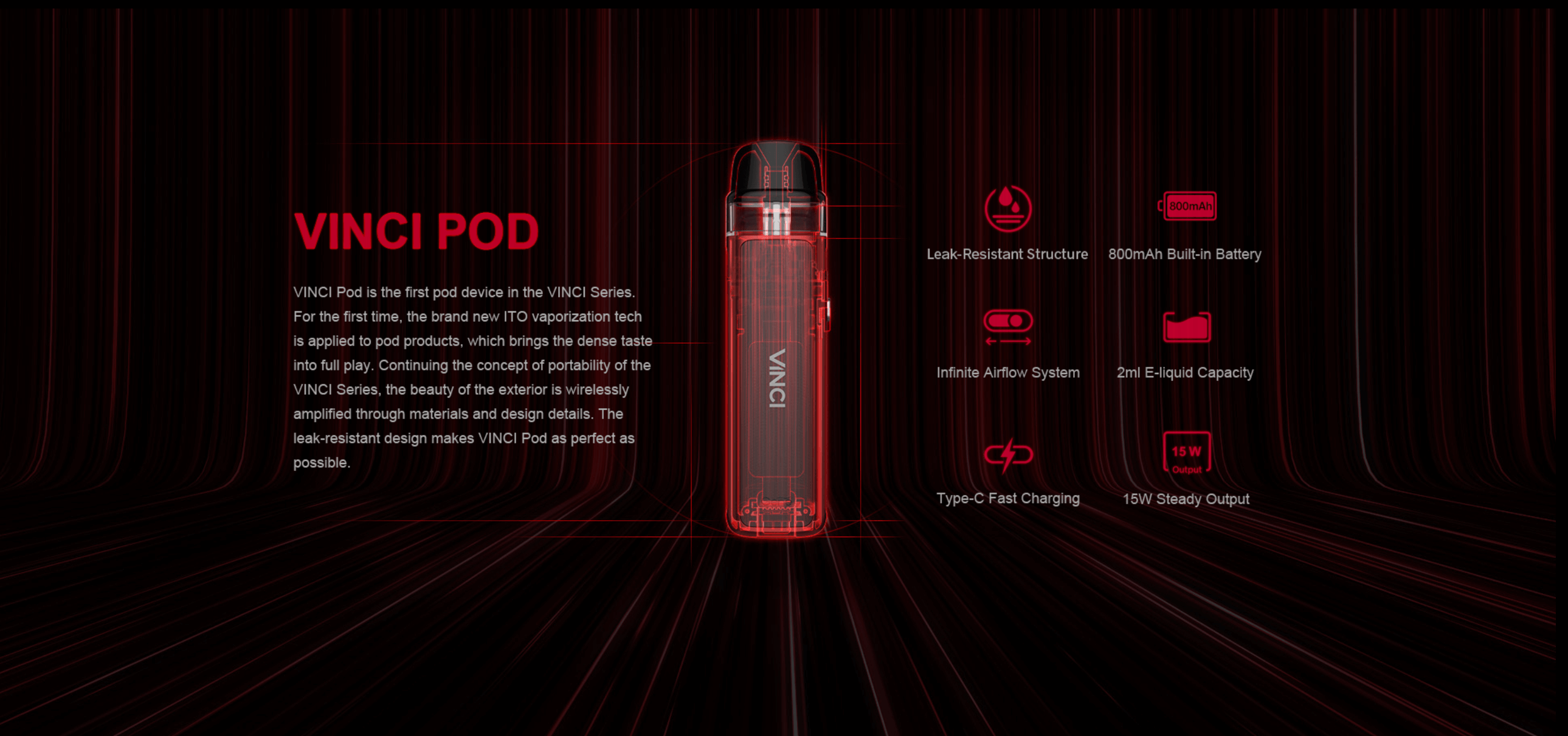 Voopoo Pod System specs