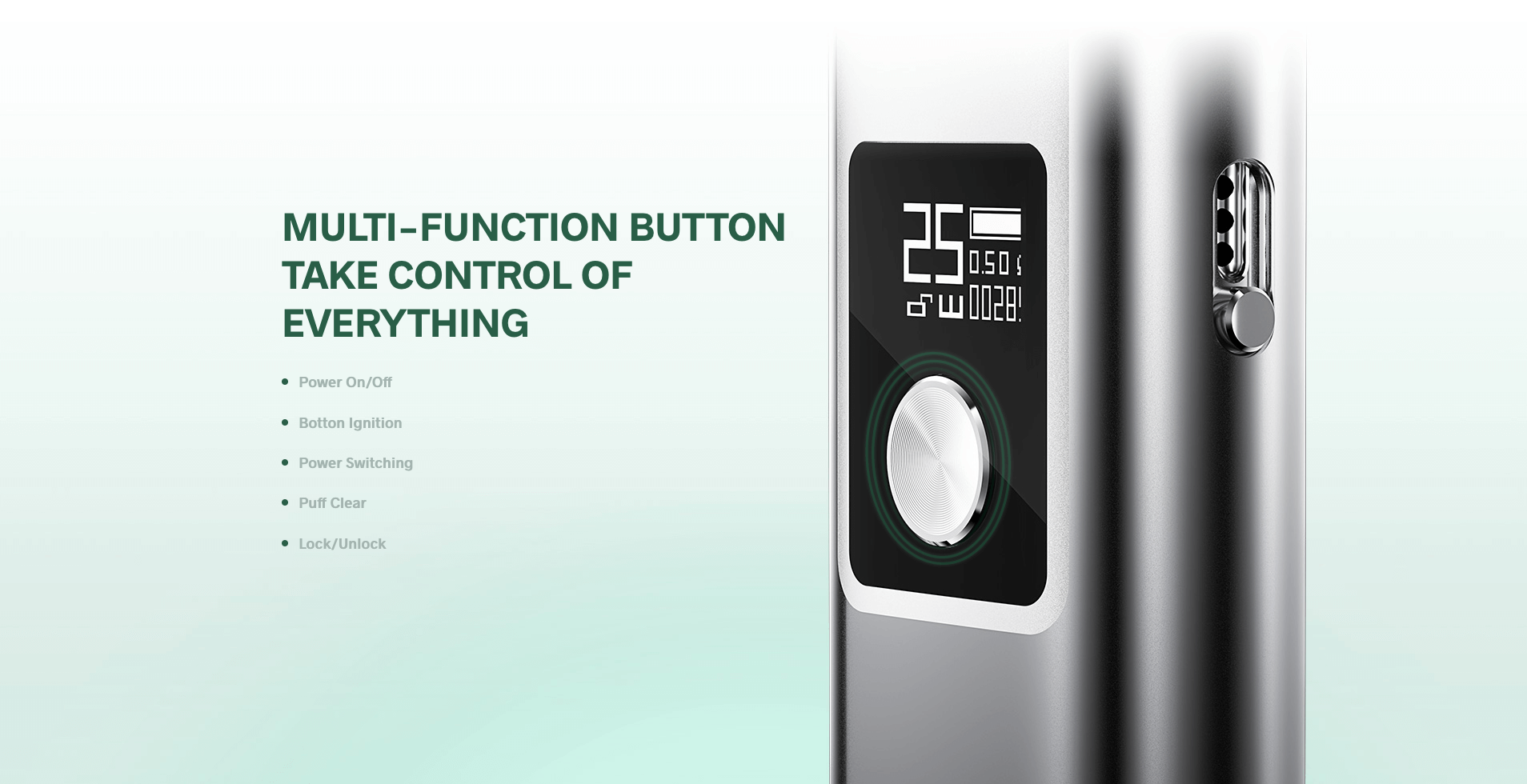 Voopoo Argus G Pod Kit | multi-function button