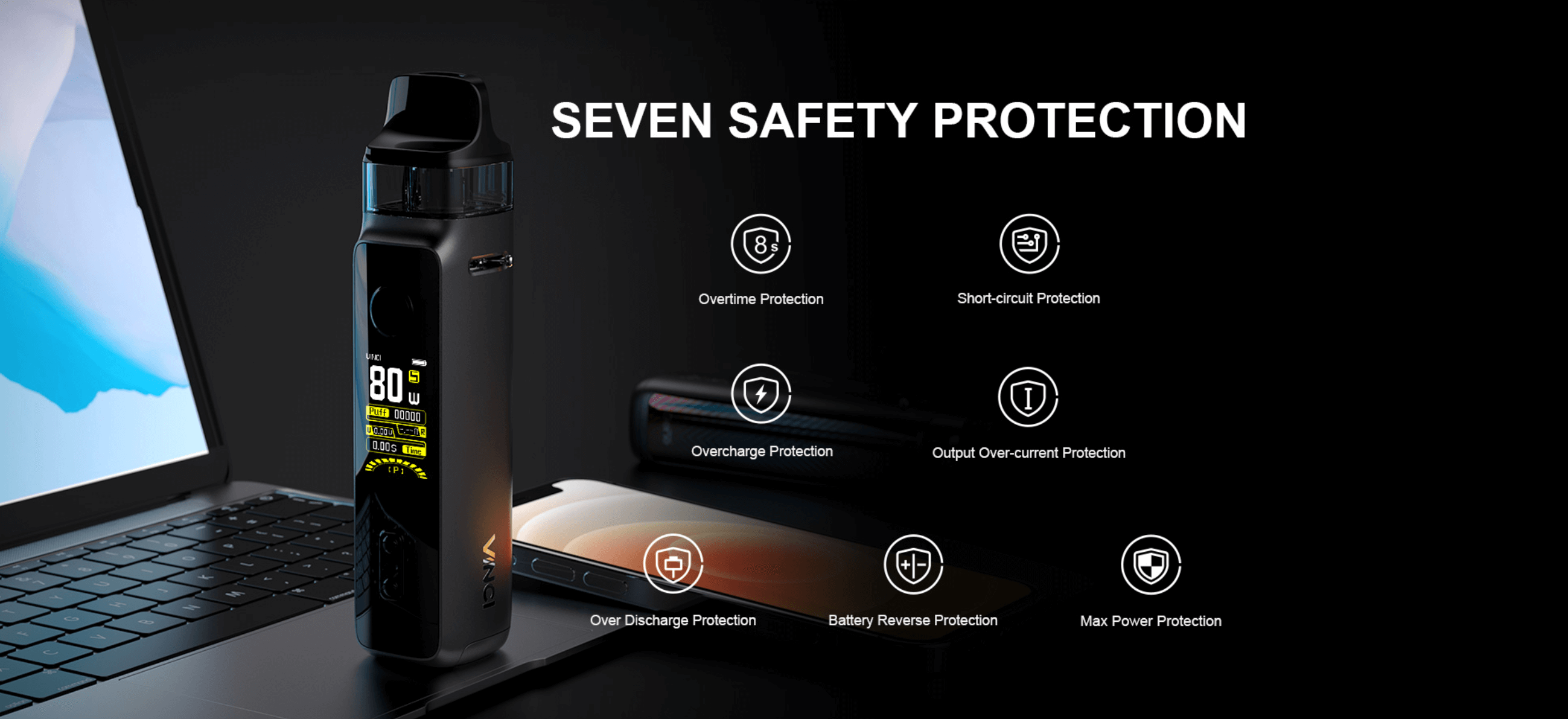 Voopoo Vinci X 2 | Seven Safety Protection