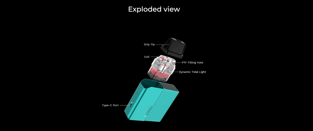 Xros Nano by Vaporesso - exploded view