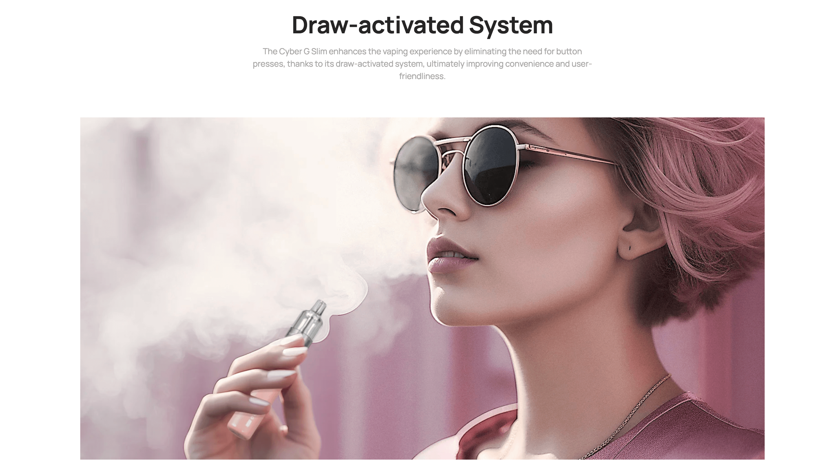 Aspire Cyber G Slim Vape Kit - Draw Activated System